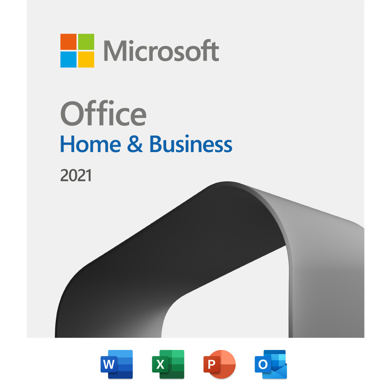 Microsoft Office 2021 Home & Business Medialess for 1 Device